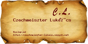 Czechmeiszter Lukács névjegykártya